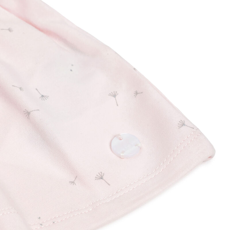 Girls Light Pink Short Sleeve Dress with Panties image number 5